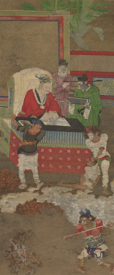 Ten Kings of Hell, before 1195 by Jin Chushi