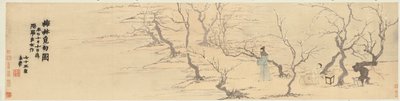 Seeking Inspiration amongst the Plum Blossoms by Jin Nong