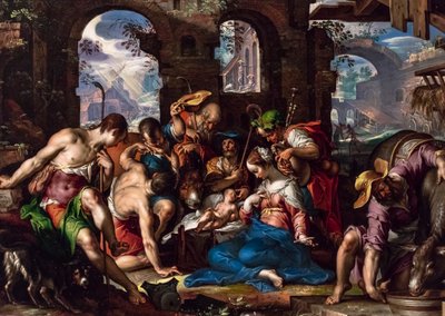 The Adoration of the Shepherds by Joachim Anthonisz. Wtewael