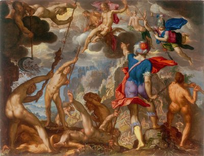 The Battle between the Gods and the Giants by Joachim Anthonisz Wtewael