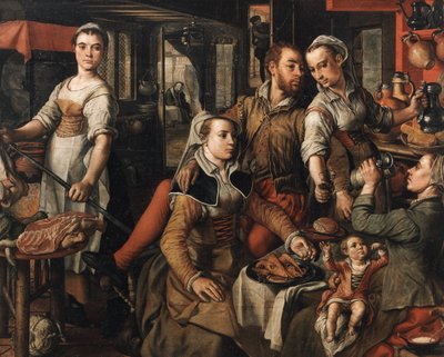 Allegory of Negligence Allegory of Imprudence by Joachim Beuckelaer