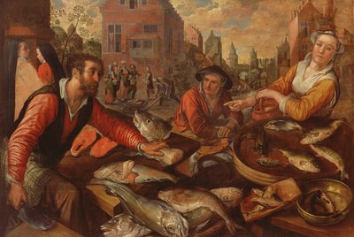The Fish Market by Joachim Beuckelaer or Bueckelaer