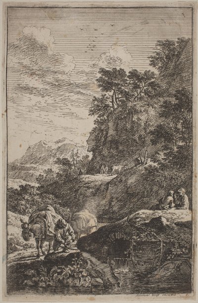 Landscapes in the Manner of Salvator Rosa by Joachim Franz Beich