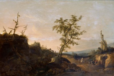 Travellers in a Landscape by Joachim Govertsz Camphuysen