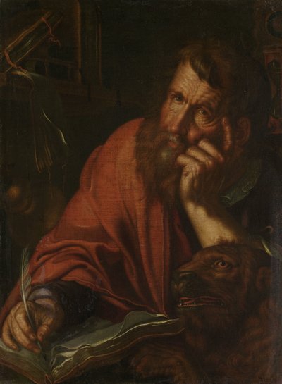 The Evangelist Saint Mark by Joachim Wtewael or Utewael