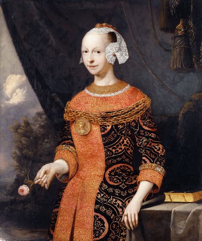 Portrait of a Lady, Identified as Anne, Marquise de Basville by Joachim or Luhne Luhn