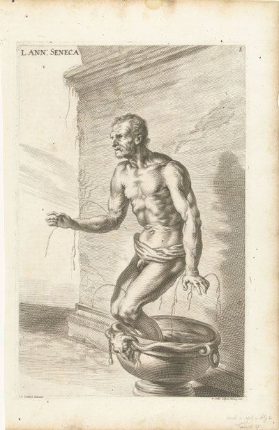 Seneca, engraved by Richard Collin by Joachim von (after) Sandrart