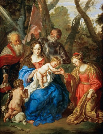 The Mystical Marriage of Saint Catherine with Saints Leopold and William by Joachim von Sandrart