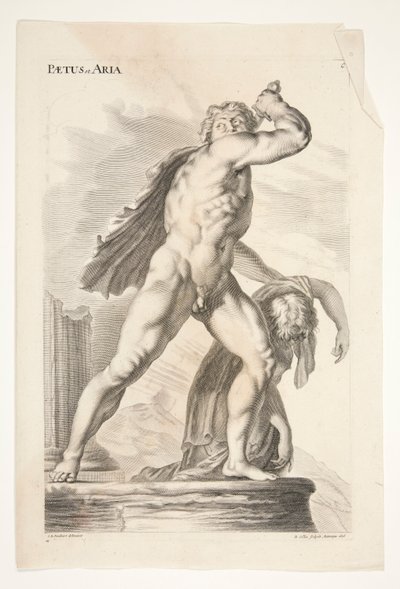 Paetus and Aria, from Sculpturae Veteris Admirata by Joachim von Sandrart