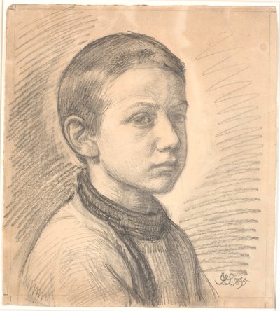 Portrait of the Painter J.Th. Skovgaard as a Boy by Joakim Frederik Skovgaard