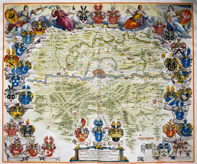Frankfurt and Its Territory, from Atlas Maior by Joan Blaeu