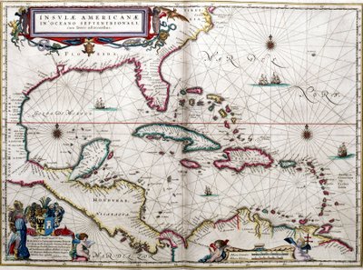 Gulf of Mexico and the Caribbean, from Blaeu