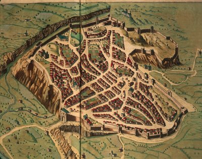 Map of Acquapendente from Theatrum Civitates et Admirandorum Italiae by Joan Blaeu