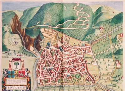 Map of Spoleto by Joan Blaeu