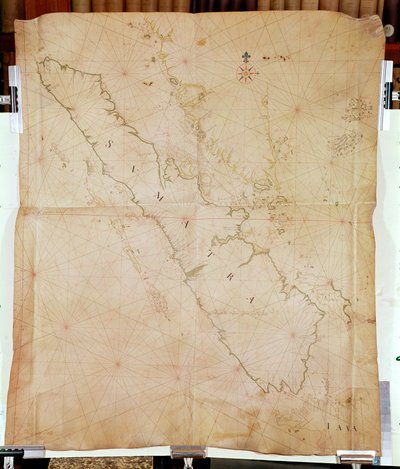 Chart of Sumatra, 1653 by Joan Blaeu
