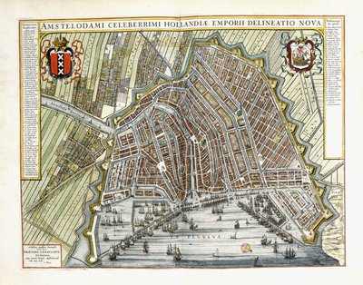 Plan and View of the Towns and Buildings of Holland and the Low Countries by Joan Blaeu