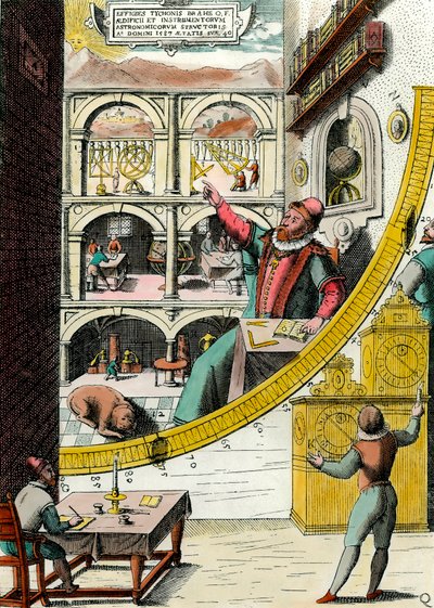 Representation of Tycho Brahe in His Observatory by Joan Blaeu