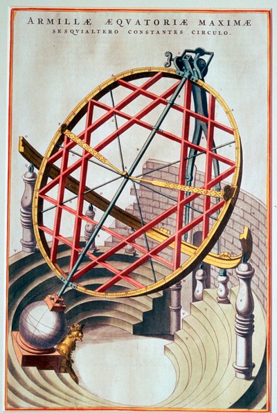 The Equatorial Armillary of Tycho Brahe, 16th Century by Joan Blaeu