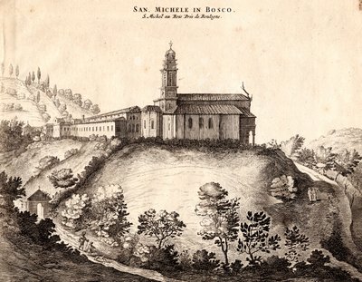 View of the San Michele in Bosco Monastery, Bologna, Italy by Joan Blaeu