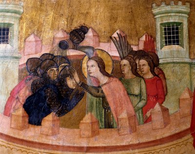 Saint Quiteria Baptizes Soldiers, Altarpiece of Santa Quiteria by Joan Loert