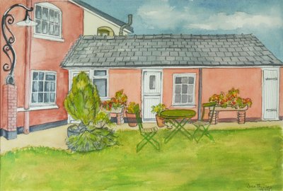 Back Garden, Red Cottage Studios, Suffolk by Joan Thewsey