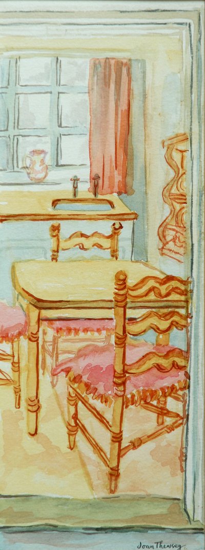 Red Cottage Kitchen, Suffolk by Joan Thewsey