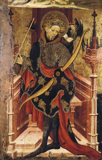 Saint Sebastian and Crucifixion by Joan or Juan Mates