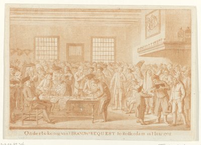 Signing of the Brandywine Petition in Rotterdam, 1785 by Joannes Hulstkamp (attributed to)