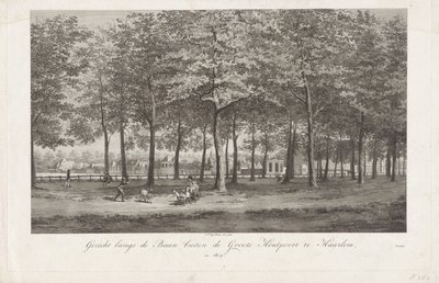 View of the Baan in Haarlem by Joannes Pieter Visser Bender