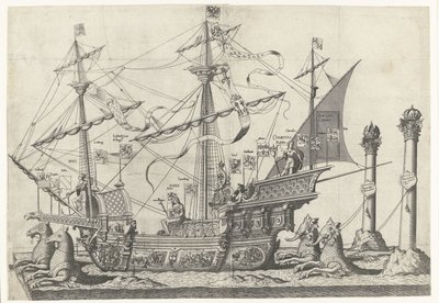 The Ship Victoria, No. 5 by Joannes van Doetechum (I)