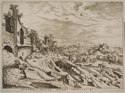 Second View of the Ruins on the Palatine Hill by Joannes van Doetecum I