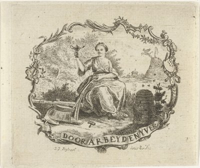 Woman with Burning Lamp by Joannis Jacobus Bijlaert