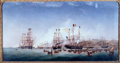 Italian ship Regina Maria Pia in the port of Lisbon by Joao Gomes da Silva Pedroso