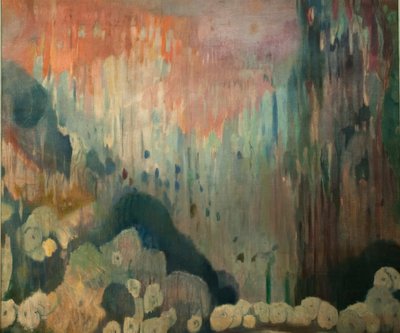 Bays of Mallorca, Fragment of the Decoration of Casa Trinxet by Joaquim Mir i Trinxet