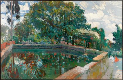 The Pool of Can Pau Segimon by Joaquim Mir i Trinxet