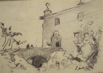 Access via a Bridge to the Palace by Joaquim Mir i Trinxet
