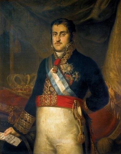 Portrait of Ferdinand VII by Joaquin Manuel Fernandez Cruzado