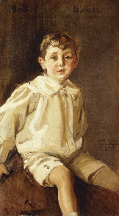 A Portrait of Basil Mundy by Joaquín Sorolla