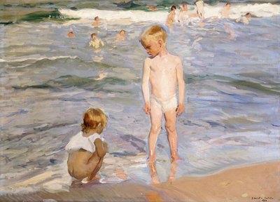 Afternoon Sun, Valencia Beach, 1910 by Joaquín Sorolla