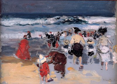 Beach at Biarritz by Joaquín Sorolla
