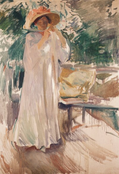 Clotilde in her Garden by Joaquín Sorolla
