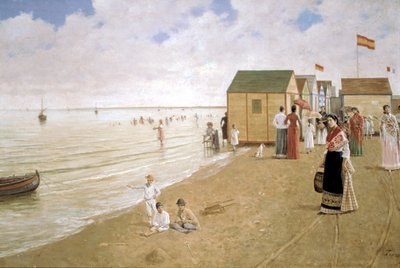 Sanlucar de Barrameda Beach, 19th Century by Joaquin Turina Arenal