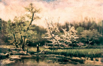 Spring Landscape by Joaquin Vayreda