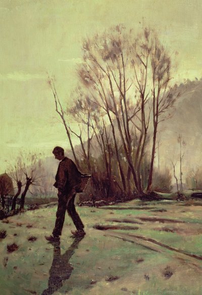 The Labourer by Joaquin Vayreda