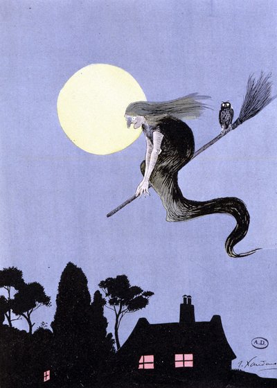 The Witches, If We Believe the Legends, Were the First to Practice Aviation by Joaquin Xaudaro