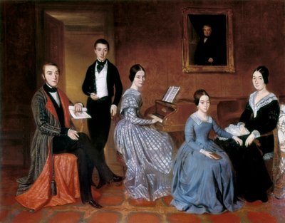The Flaquer Family. Painting by Joaquin Espalter y Rull by Joaquín Espalter y Rull