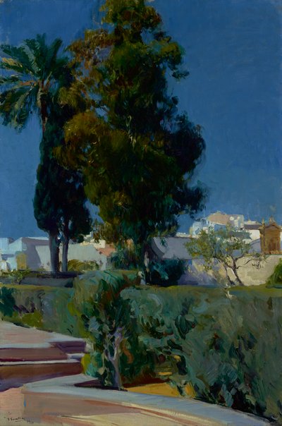Corner of the Garden, Alcazar, Sevilla by Joaquín Sorolla