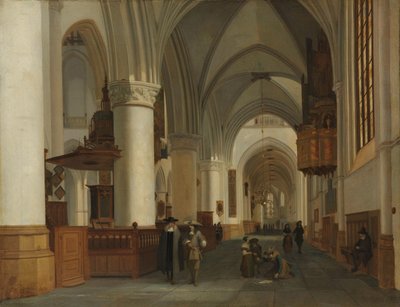 Interior of the Church of St Bavo in Haarlem by Job Adriaensz Berckheyde