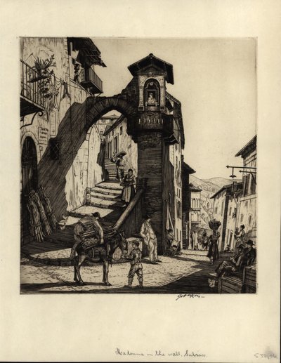 Madonna in the Wall, Subiaco, 1929 by Job Nixon