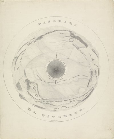 Panorama of the Battlefield of Waterloo, 1815 by Jobard frères